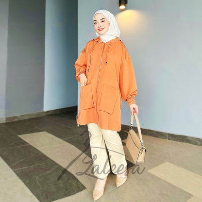 LALEESA BLOUSE HOODIE YURI TB450422 <Korean Series> Korean Style Blouse Muslimah Blouse Women Plus Size Baju Raya 2024