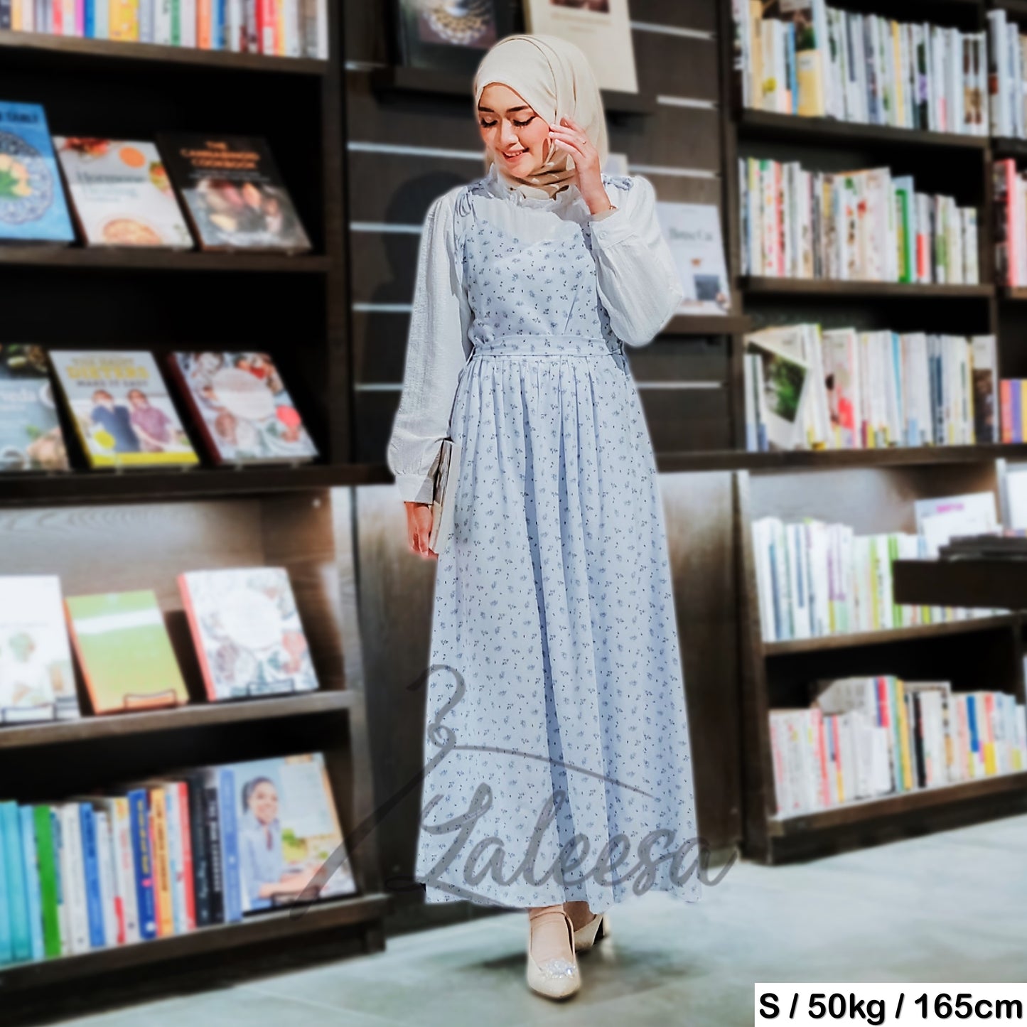 LALEESA DRESS LILY LD225173 <Korean Series> Korean Style Dress Muslimah Dress Women Dress Plus Size Baju Raya 2024