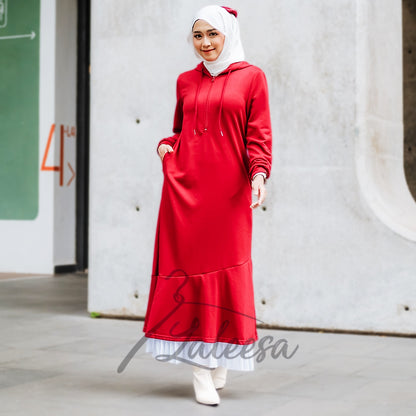 LALEESA DRESS HOODIE FAIDA LD215245 <BF Friendly Series> Dress Muslimah Dress Woman Jubah Muslimah