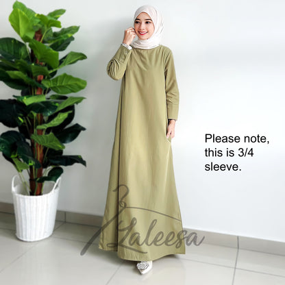 LALEESA DRESS FARAH LD222022 Dress Muslimah Dress Woman Jubah Muslimah Jubah Abaya Dress Long Dress