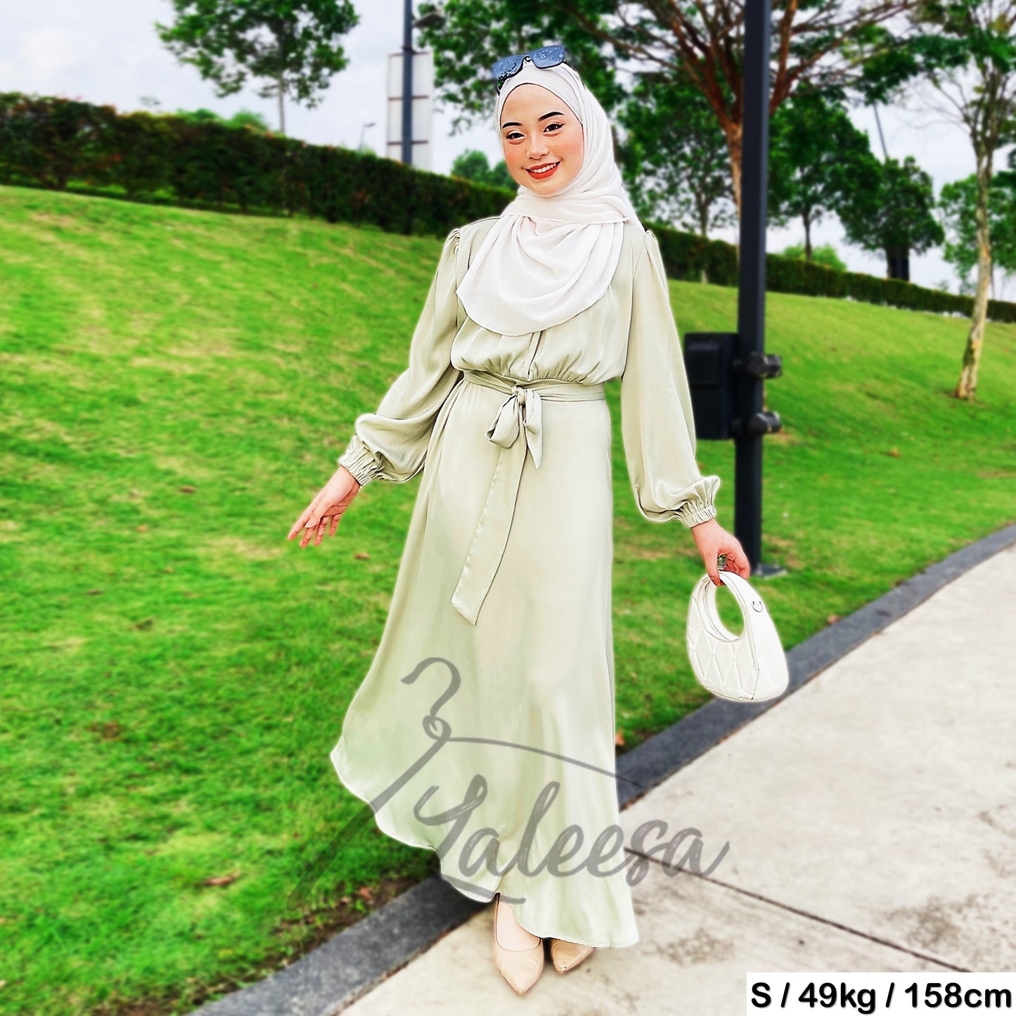 LALEESA DRESS NASIA LD218272 <BF Friendly Series> Dress Muslimah Dress Woman Jubah Muslimah Abaya