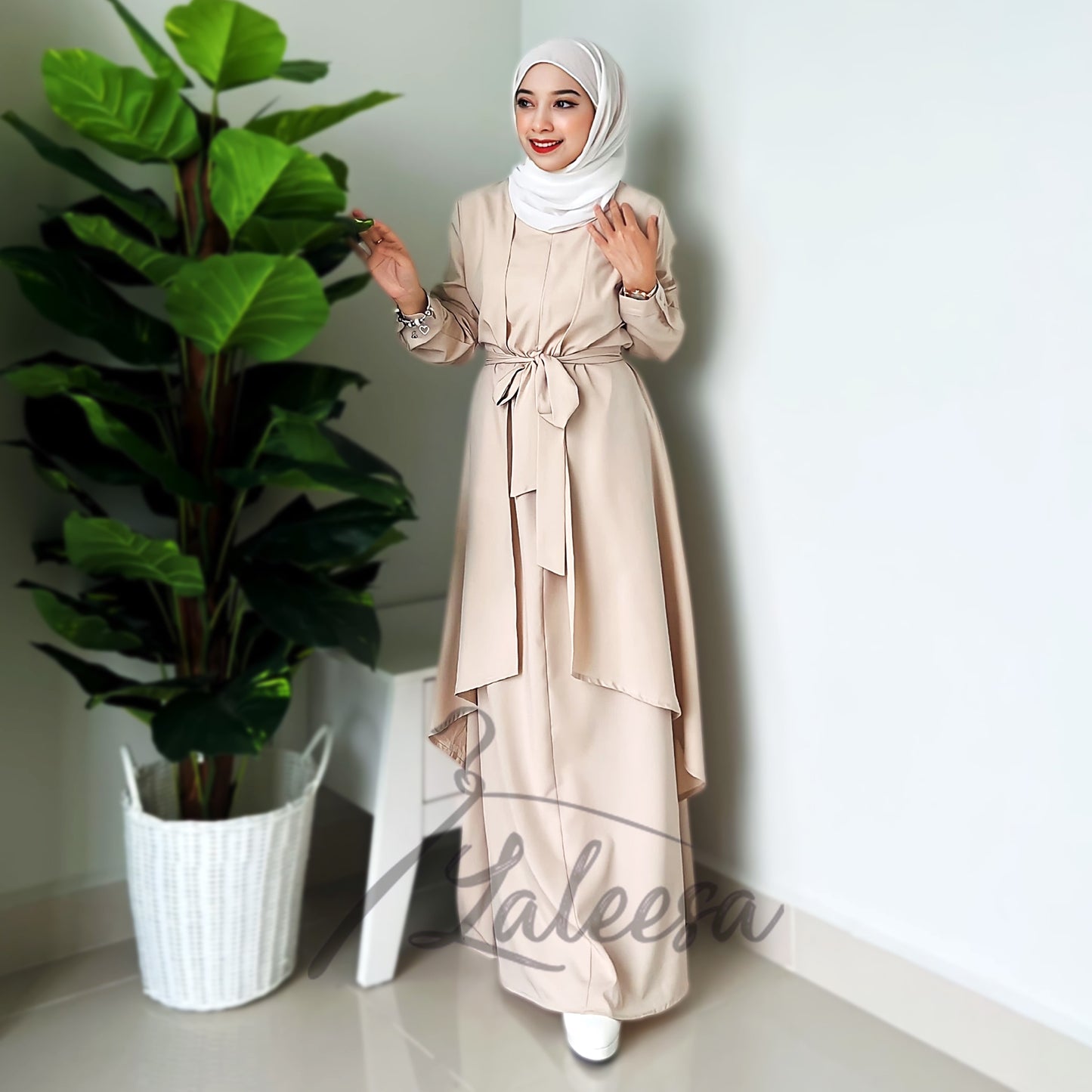 LALEESA DRESS IFFAH LD255295 <BF Friendly Series> Dress Muslimah Dress Woman Jubah Muslimah Abaya