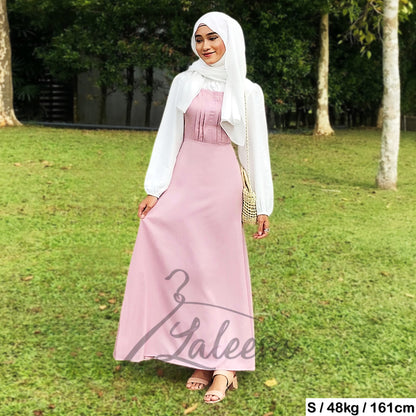 LALEESA DRESS DAMIANA LD227175 <Korean Series> (Small Cutting) Korean Style Dress Muslimah Plus Size Baju Raya 2024