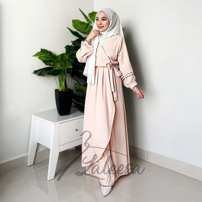 LALEESA DRESS HANA LD273297 Dress Muslimah Dress Woman Jubah Muslimah Jubah Abaya Dress Long Dress