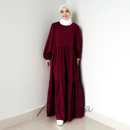 LALEESA DRESS FAIZA LD247273 Dress Muslimah Dress Woman Jubah Muslimah Jubah Abaya Dress Long Dress