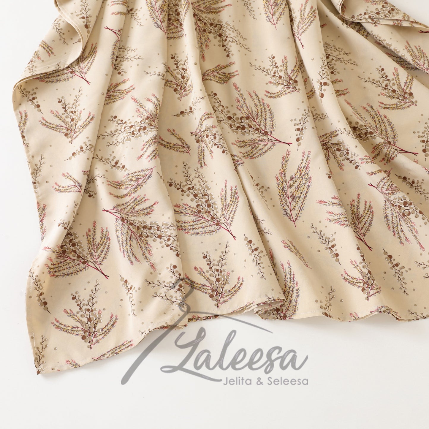 LALEESA LD282294 DRESS LAILA (Free Size) Elastic Waist Floral Printed Kaftan Dress Muslimah Dress Women Dress Maxi