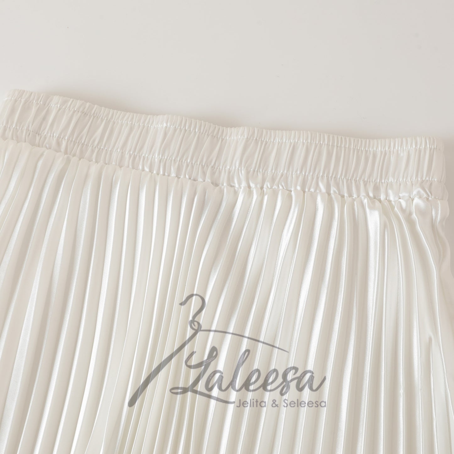 LALEESA SKIRT AMANI PS661651 <Ironless Series> (Ironless) Metallic Pleated High Waist Long Skirt Muslimah Skirt Labuh