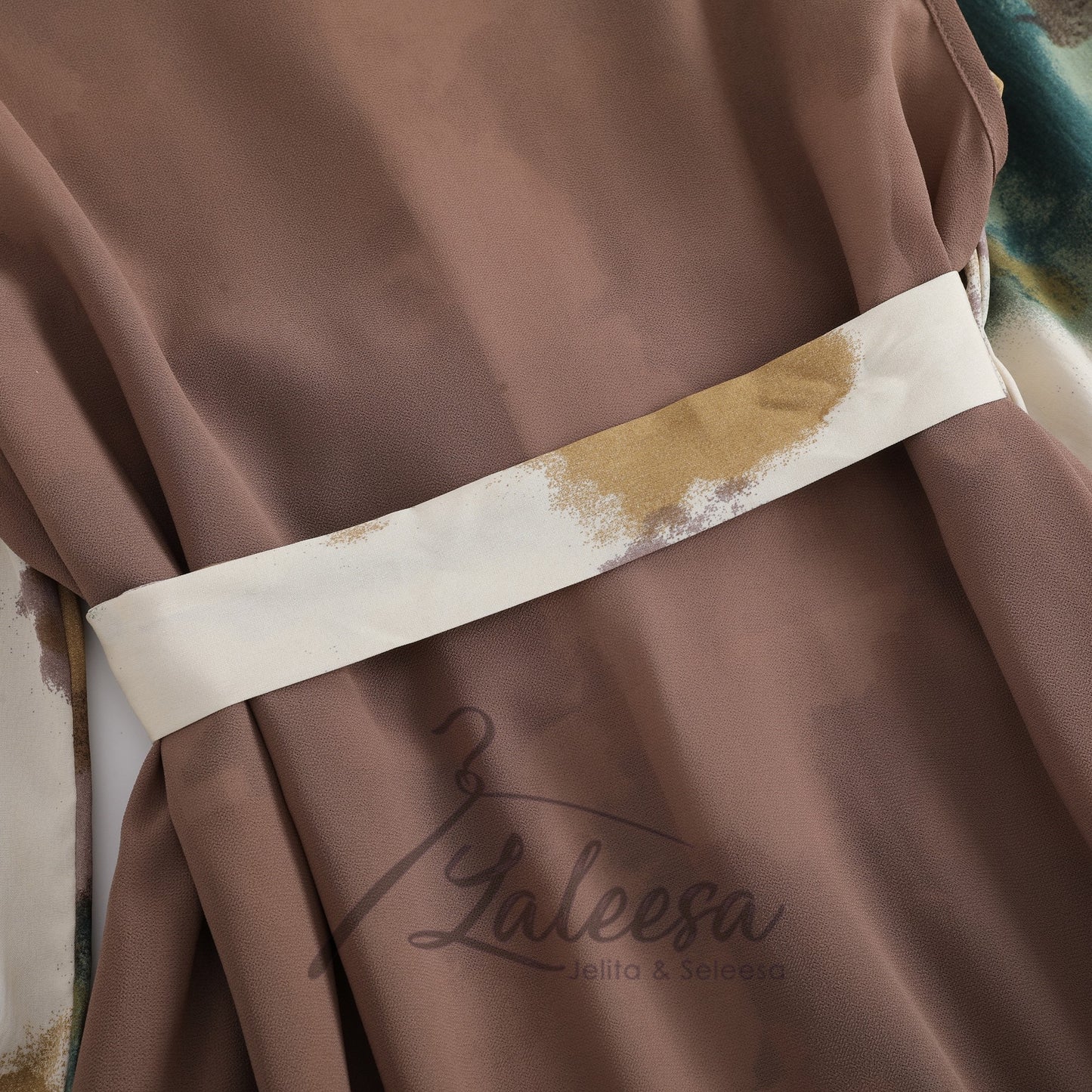 LALEESA (Dress + Cardigan) SW843894 SET ISLAH Long Dress With Chiffon Suit Set Wear Dress Women Plus Size Baju Raya 2024