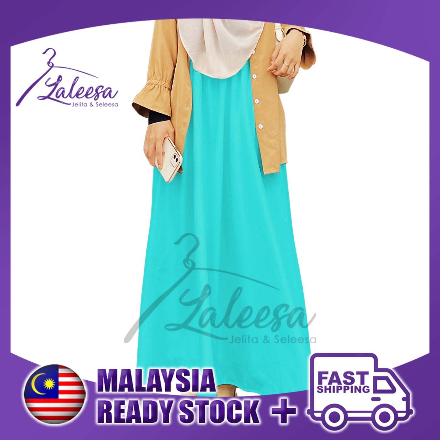 LALEESA PS654684 SKIRT BAHEERA Skirt Muslimah Skirt Labuh Skirt Pencil Skirt Kembang Baju Raya 2023