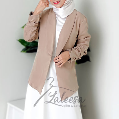 LALEESA TB446473 BLAZER JAMIA Cardigan Blouse Muslimah Blouse Women Blouse Baju Perempuan Plus Size Baju Raya 2024