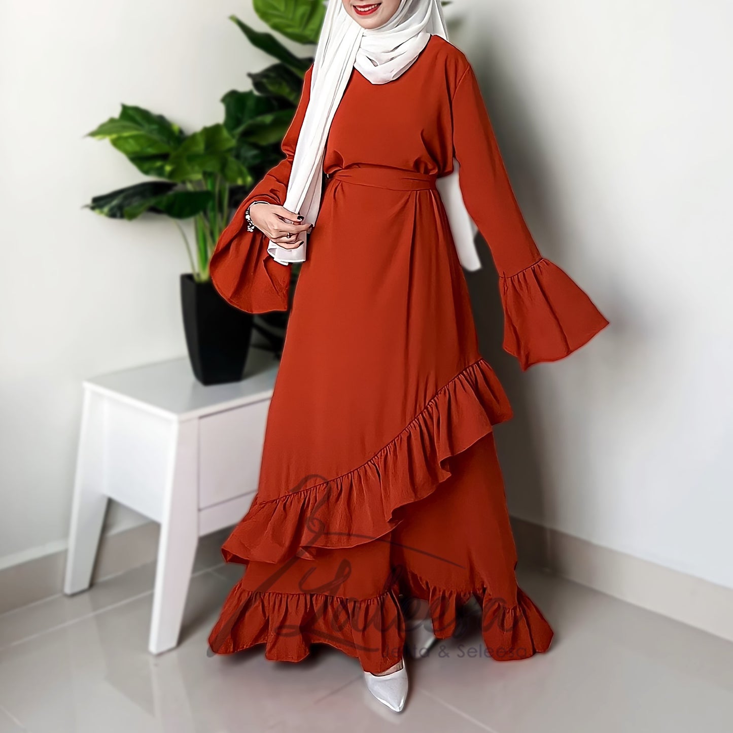 LALEESA LD292274 DRESS WAFA Dress Muslimah Dress Women Dress Jubah Muslimah Jubah Abaya Plus Size Baju Raya 2024