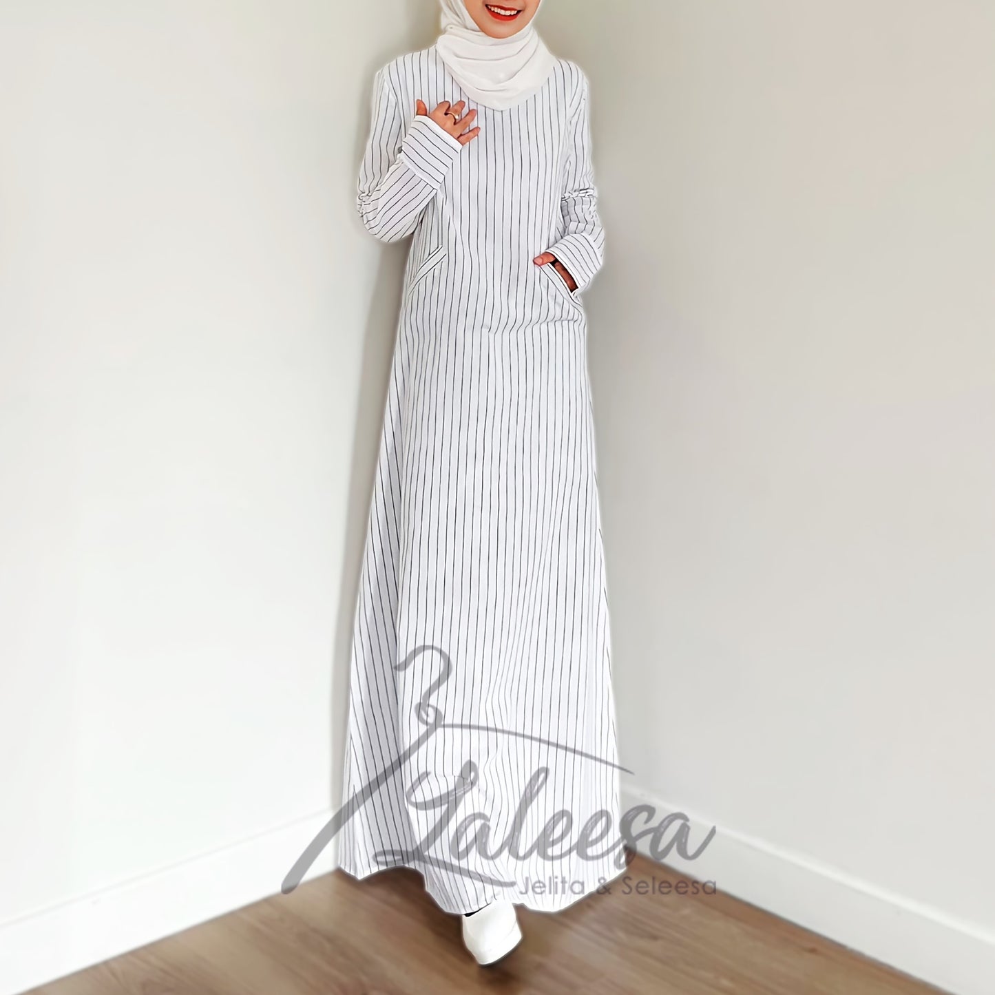LALEESA LD220954 DRESS SAFIA Long Dress Muslimah Dress Women Dress Jubah Muslimah Jubah Abaya Baju Raya 2024