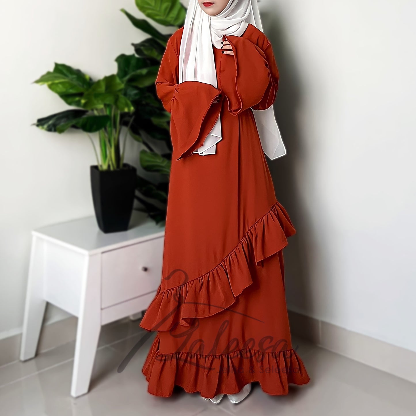 LALEESA LD292274 DRESS WAFA Dress Muslimah Dress Women Dress Jubah Muslimah Jubah Abaya Plus Size Baju Raya 2024