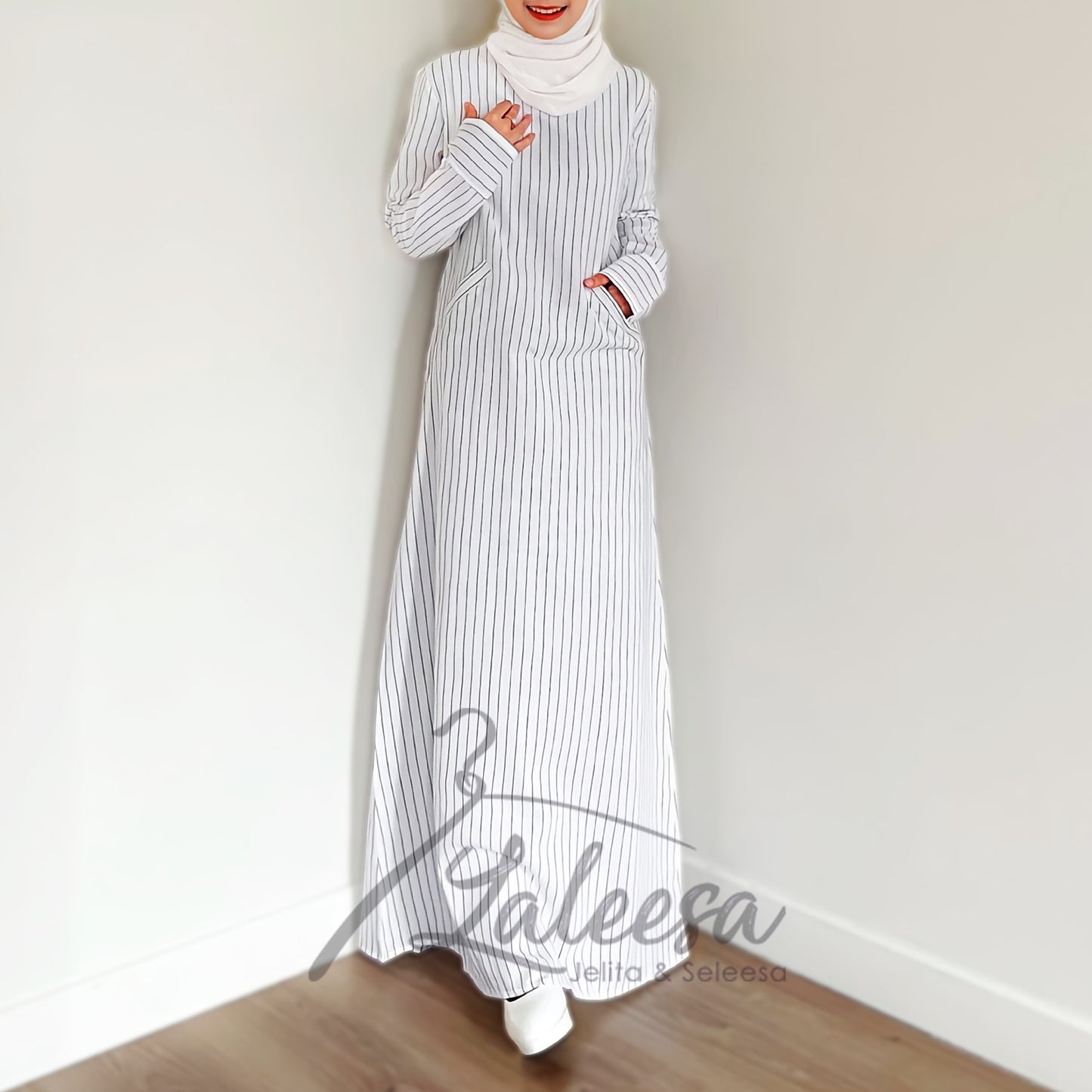 LALEESA LD220954 DRESS SAFIA Long Dress Muslimah Dress Women Dress Abaya Muslimah Baju Muslimah Wanita