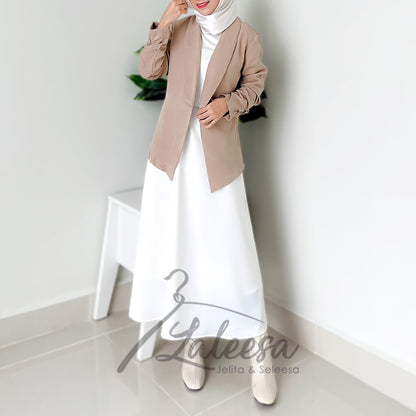 LALEESA TB446473 BLAZER JAMIA Cardigan Blouse Muslimah Blouse Women Blouse Baju Perempuan Plus Size Baju Raya 2024