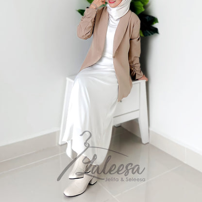 LALEESA TB446473 BLAZER JAMIA Cardigan Blouse Muslimah Blouse Women Blouse Baju Perempuan Plus Size Baju Raya 2024