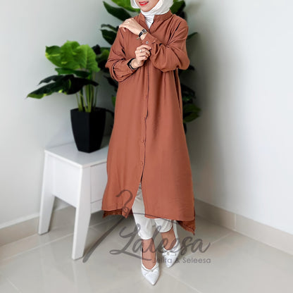 LALEESA BLOUSE LAYLA TB426426 <BF Friendly Series> Long Blouse Muslimah Blouse Women Blouse Plus Size Baju Raya 2024